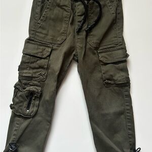 Michael Strahan kids 4T Olive Cargo Pants